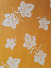 Golden orange ticking with wine leaves. Unused. Spain c.1950 - Per meter (16 m avail.)