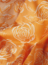 Orange flowers ticking. Unused. Spain c.1950 - 1 meter