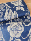 Ticking with blue flowers. Unused. Spain c.1950 - 4 meters
