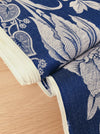 Ticking with blue flowers. Unused. Spain c.1950 - 4 meters