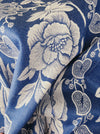 Ticking with blue flowers. Unused. Spain c.1950 - Per meter (10 m avail.)