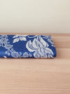 Ticking with blue flowers. Unused. Spain c.1950 - 4 meters