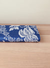 Ticking with blue flowers. Unused. Spain c.1950 - Per meter (10 m avail.)