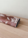 Brown and white ticking with herons. Unused. Spain c.1950 - 0.8 meters