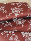 Brown ticking with flowers. Unused. Spain c.1950 - Per meter (11 m avail.)