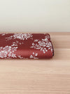 Brown ticking with flowers. Unused. Spain c.1950 - 8 meters