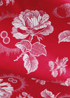 Ticking in cherry red. Unused. Spain c.1950 - 0.5 meters