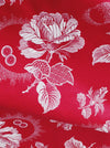 Ticking in cherry red. Unused. Spain c.1950 - 0.5 meters