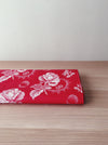 Ticking in cherry red. Unused. Spain c.1950 - 0.5 meters