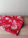 Ticking in cherry red. Unused. Spain c.1950 - 0.5 meters