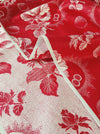 Ticking in cherry red. Unused. Spain c.1950 - 0.5 meters