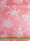 Floral ticking in baby pink. Unused. Spain c.1950 - 1.6 meters