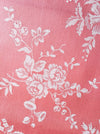 Floral ticking in baby pink. Unused. Spain c.1950 - 1.6 meters