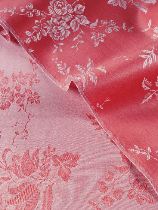 Floral ticking in baby pink. Unused. Spain c.1950 - 1.5 meters