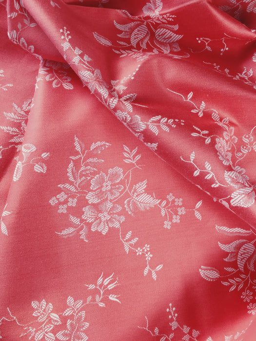 Floral ticking in baby pink. Unused. Spain c.1950 - 1.6 meters