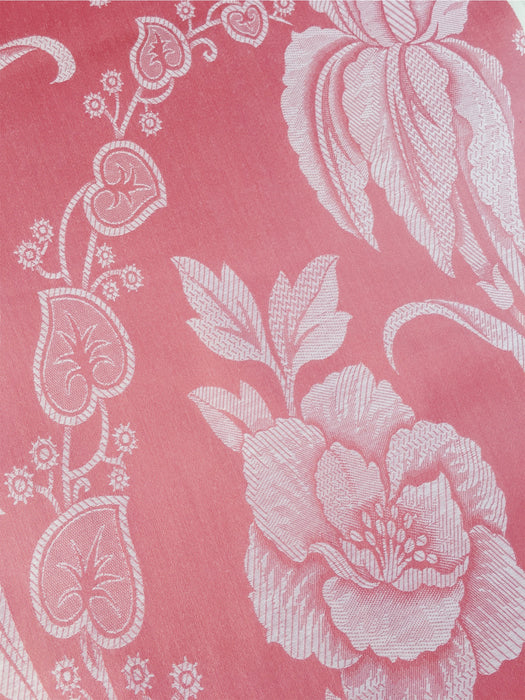 Floral ticking in baby pink. Unused. Spain c.1960 - 2 meters