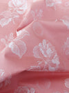 Baby pink ticking fabric. Unused. Spain c.1960 - 1 meter