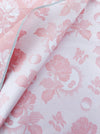 Baby pink ticking fabric. Unused. Spain c.1960 - 1 meter
