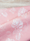 Baby pink ticking fabric. Unused. Spain c.1960 - 1 meter