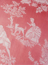 Versailles pattern ticking in pink. Unused. Spain c.1950 - 2.3 meters