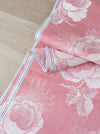 Ticking with big flowers in pale pink. Unused. Spain c.1950 - 3.5 meters