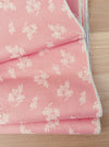 Pale pink ticking with small floral pattern. Unused. Spain c.1950 - 2.5 meters