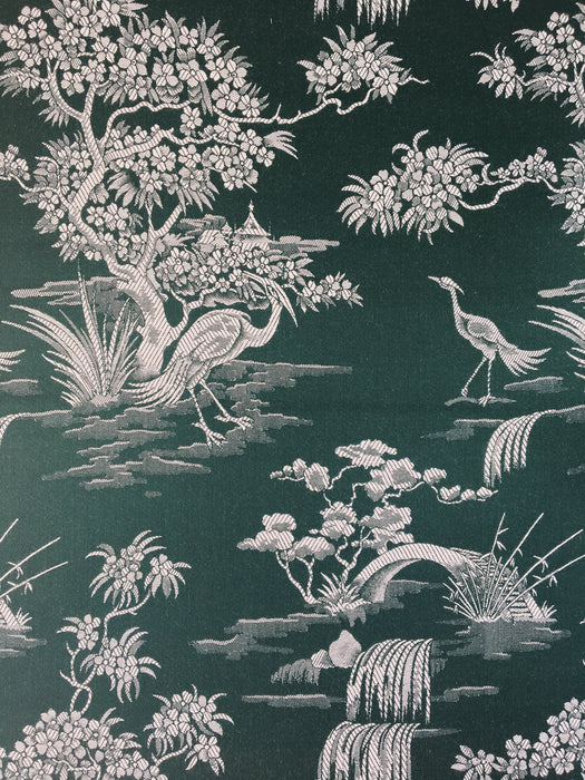 Exotic herons ticking in pine green. Unused. Spain c.1950 - 4 meters