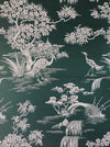 Exotic herons ticking in pine green. Unused. Spain c.1950 - 10 meters