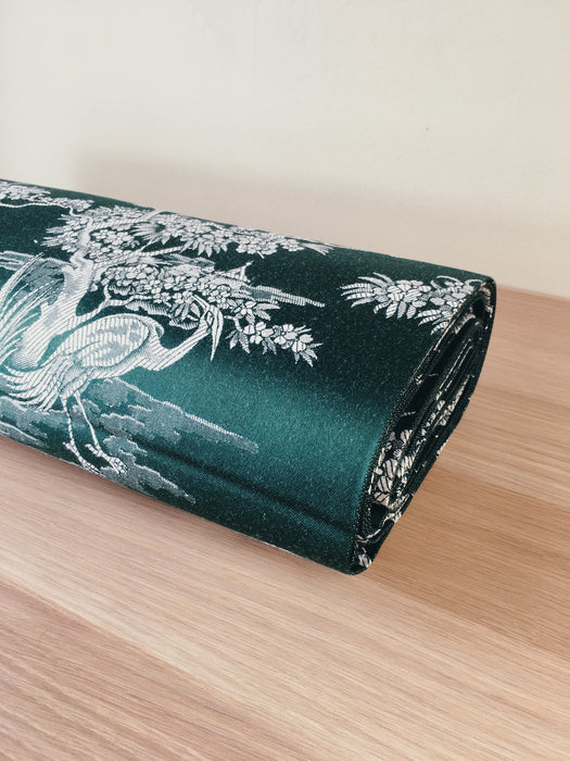 Exotic herons ticking in pine green. Unused. Spain c.1950 - 4 meters