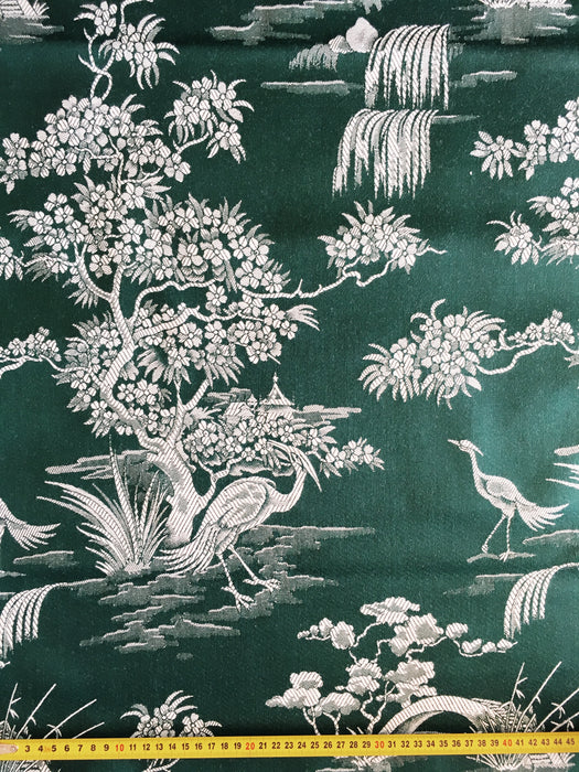 Exotic herons ticking in pine green. Unused. Spain c.1950 - 1 meter