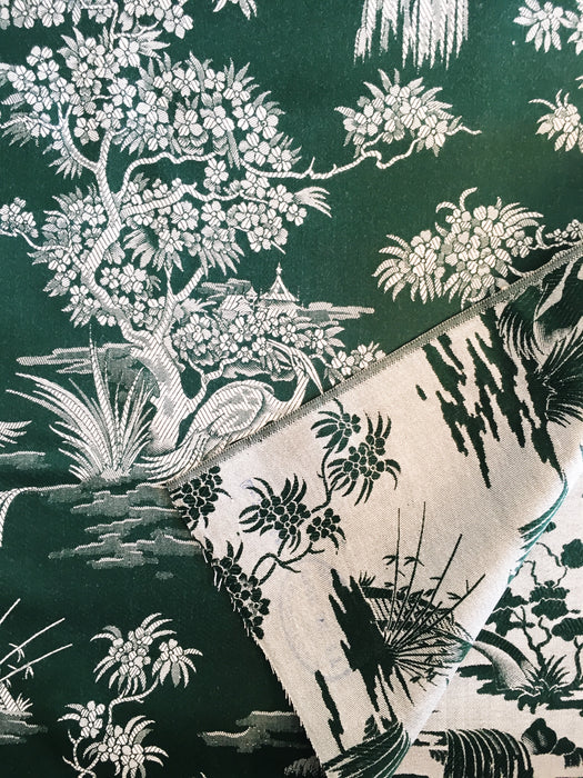 Exotic herons ticking in pine green. Unused. Spain c.1950 - 1.2 meters