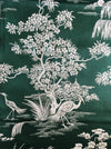 Exotic herons ticking in pine green. Unused. Spain c.1950 - 4 meters