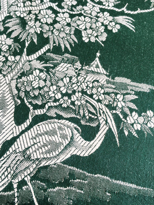 Exotic herons ticking in pine green. Unused. Spain c.1950 - 1 meter