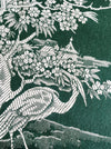 Exotic herons ticking in pine green. Unused. Spain c.1950 - 4 meters