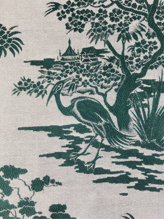 Exotic herons ticking in pine green. Unused. Spain c.1950 - 4 meters