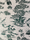 Exotic herons ticking in pine green. Unused. Spain c.1950 - 4 meters