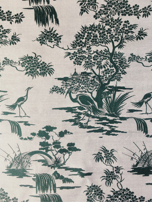 Exotic herons ticking in pine green. Unused. Spain c.1950 - 4 meters