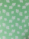 Vine leaves mint green ticking. Unused. Spain c.1950 - 2.7 meters