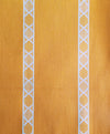 Yellow and white striped ticking. Unused. Spain approx. 1950 - 1.18 meters