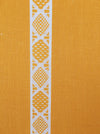 Yellow and white striped ticking. Unused. Spain approx. 1950 - 1.64 meters