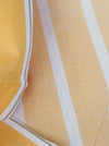 Striped ticking in light mustard yellow. Unused. Spain approx. 1950 - 1.25 meters