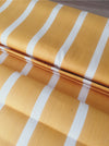 Striped ticking in light mustard yellow. Unused. Spain approx. 1950 - 1.25 meters