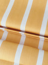 Striped ticking in light mustard yellow. Unused. Spain approx. 1950 - 1.25 meters