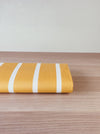 Striped ticking in mustard yellow. Unused. Spain approx. 1950 - 0.98 meters