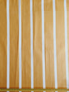 Striped ticking in mustard yellow. Unused. Spain approx. 1950 - Per meter (11 m avail.)