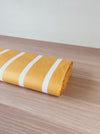 Striped ticking in mustard yellow. Unused. Spain approx. 1950 - 0.98 meters
