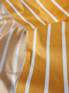 Striped ticking in mustard yellow. Unused. Spain approx. 1950 - 0.98 meters