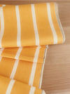 Striped ticking in mustard yellow. Unused. Spain approx. 1950 - 0.9 meters