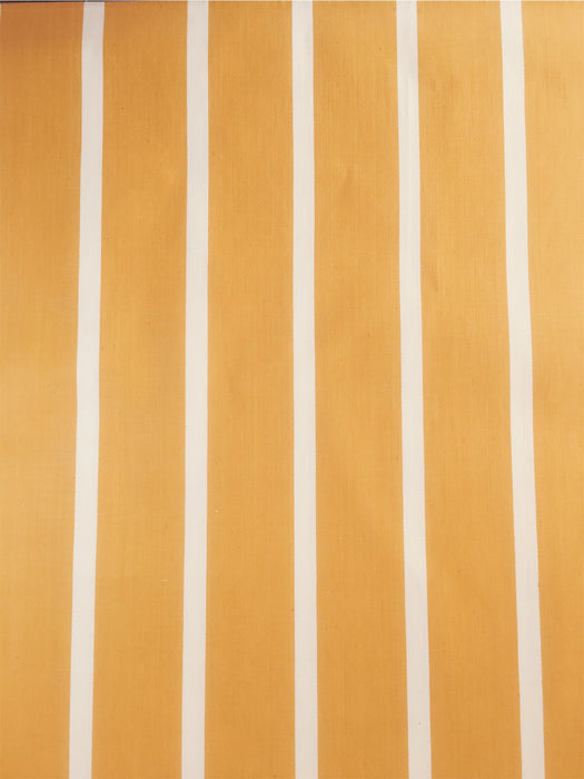 Striped ticking in mustard yellow. Unused. Spain approx. 1950 - 0.9 meters