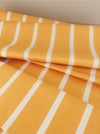 Mustard yellow and white stripes ticking. Unused. Spain approx. 1950 - Per meter (14 m avail.)